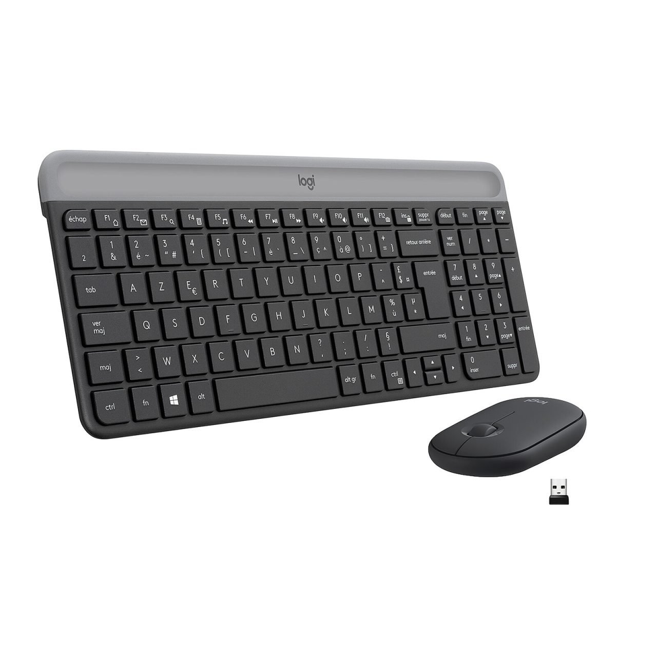 Logitech MK470 - Wireless Keyboard and Mouse combo - Graphite - Slimli