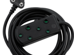 Ellies Side by Side Light Duty Extension Lead-5M-BK