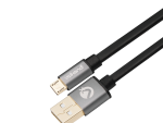 VolkanoX Couple series Micro USB premium twin pack 3meter charge/data cable - Black