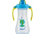 Pigeon Tall Straw Bottle 300ml 9m+ - Blue
