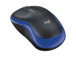 Logitech Wireless Mouse M185 (Black & Blue) Nano USB receiver 3 button