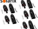 Solarix MC4 Solar Connectors Male And Female Pack Of 5 Sets