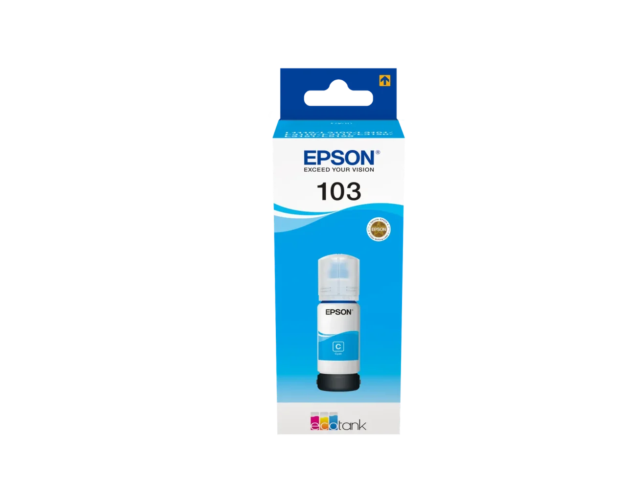 Epson 103 Ecotank Cyan ink bottle