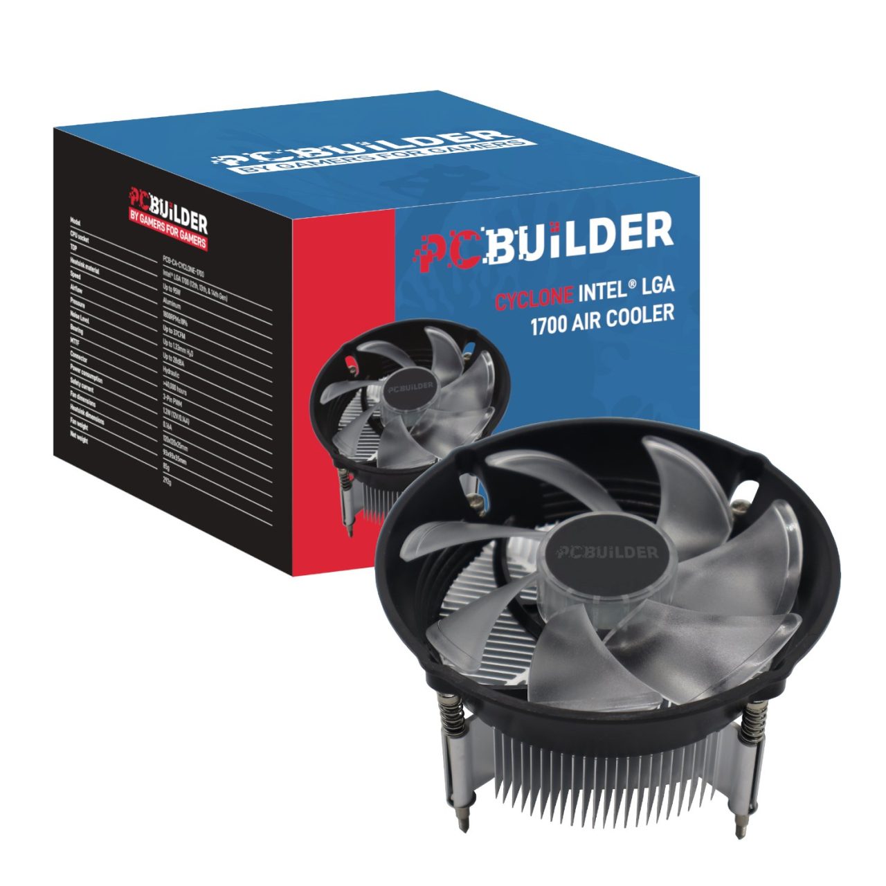 PCBuilder Cyclone Intel LGA 1700 Air Cooler
