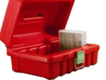 Turtle 5 Slot Capacity for LTO / DLT and SDLT Media Secure Transit Storage Case Red