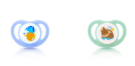Pigeon - Minilight Pacifier (2 PC) S Dino Egg and Squirrel