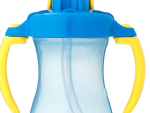 Pigeon 150ml Petite Straw Bottle Blue