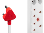 Ellies 4 Way Medium Surge Extension Lead -5M