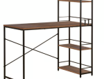Everfurn Regal Desk Dark Oak