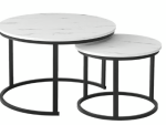 Everfurn Indus Nesting Coffee Table White 2 Piece