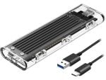 Orico M.2, SATA SSD External Enclosure, Tool-Free, USB 3.1, Type-C Adapter