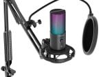 Fifine T669 Pro3 USB Microphone with Pop Filter & Boom Arm Stand