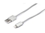 Cirago Lighning Braided Cable 3FT Silver