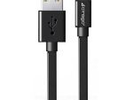 Lightning Flat Cable (Black, 3 ft)
