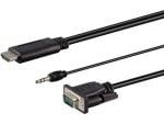 LinkQnet 1.8m HDMI Male to VGA Male with Audio Cable