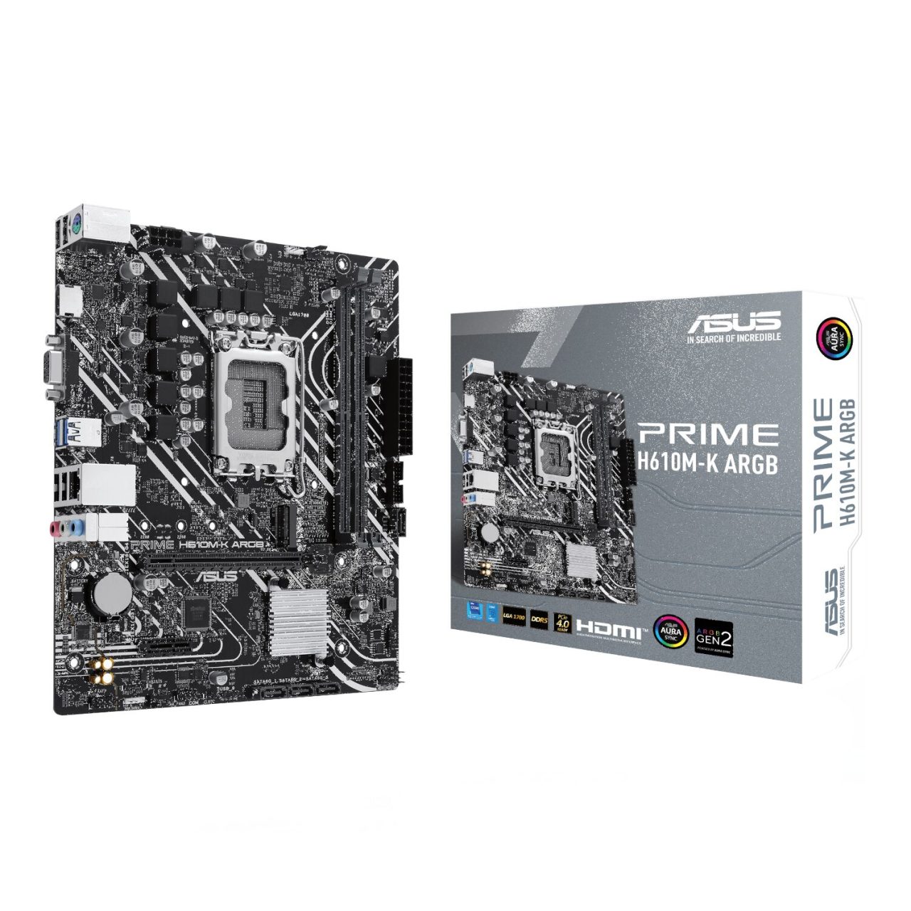 Intel H610 Chipset 12th Gen Core i7 Socket /LGA1700 Micro ATX M/B Ver1