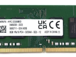 8GB Kingston, 1Rx16, DDR4-3200Mhz, SODIMM, 1.2V, PC4-25600, Notebook Memory