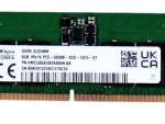 SK Hynix 8GB 5600MHz DDR5 PC5-44800 Non-ECC CL46 262-Pin SoDimm 1.1V Single Rank x16 Memory Module