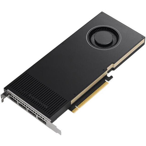 NVIDIA RTX A4000, 16GB GDDR6, 256-bit VRAM, 6144 CUDA Cores (4x Display