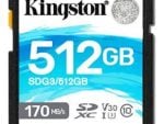 Kingston Canvas Go Plus 512GB SDXC 170R C10 UHS-I U3 V30 Card