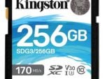 SD-256GKXCG3Kingston Canvas Go Plus 256GB SDXC 170R C10 UHS-I U3 V30 Card