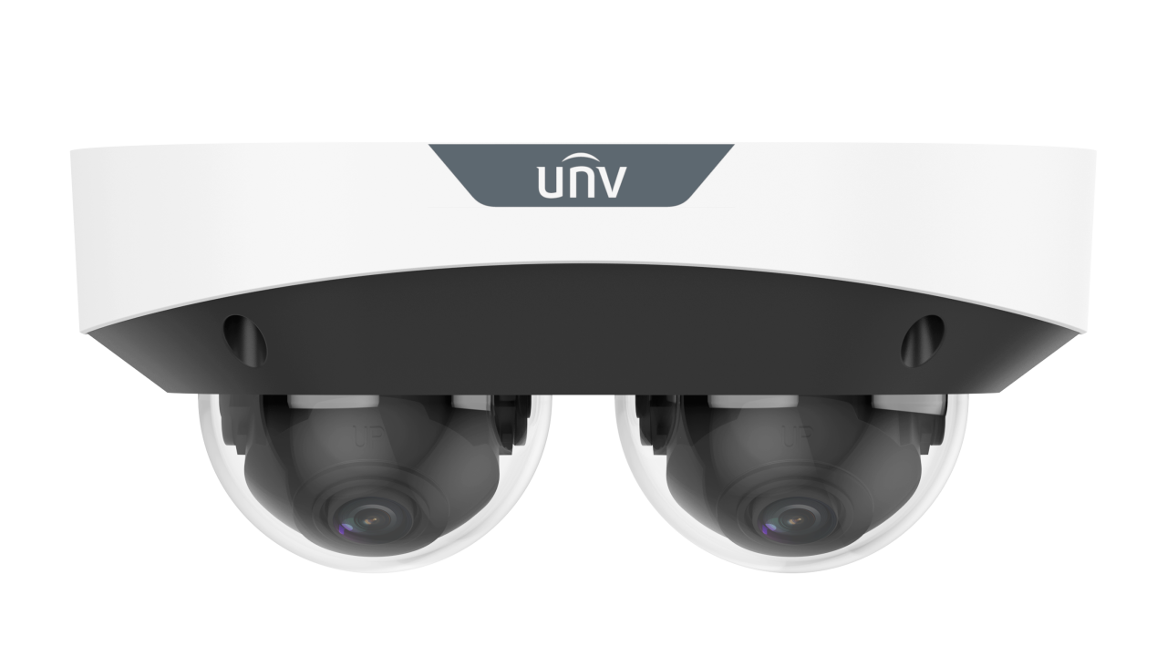 Uniview 2*2MP LightHunter MultiView Fixed IR Dome Network Camera - Sur