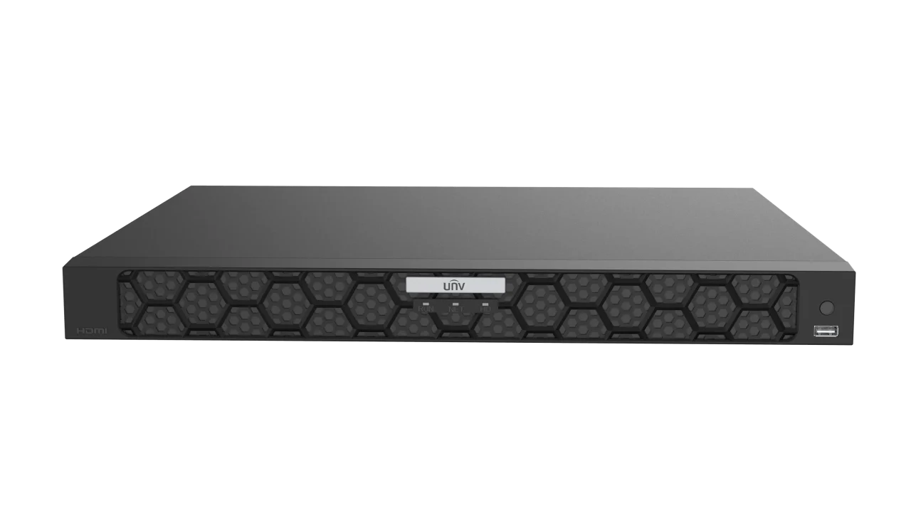 Uniview 32 - ch Network Video Recorder, 16 MP resolution recording