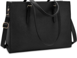 Kingsons Echo Ladies 15.6" Laptop Tote Bag Black