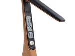 Snug LED Desk Lamp With Clock - Wood