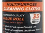 Tevo Blitz 35 Pack Roll Premium Multipurpose cleaning Cloths