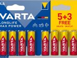 VARTA MAX POWER ALKALINE 8PACK AA Batteries