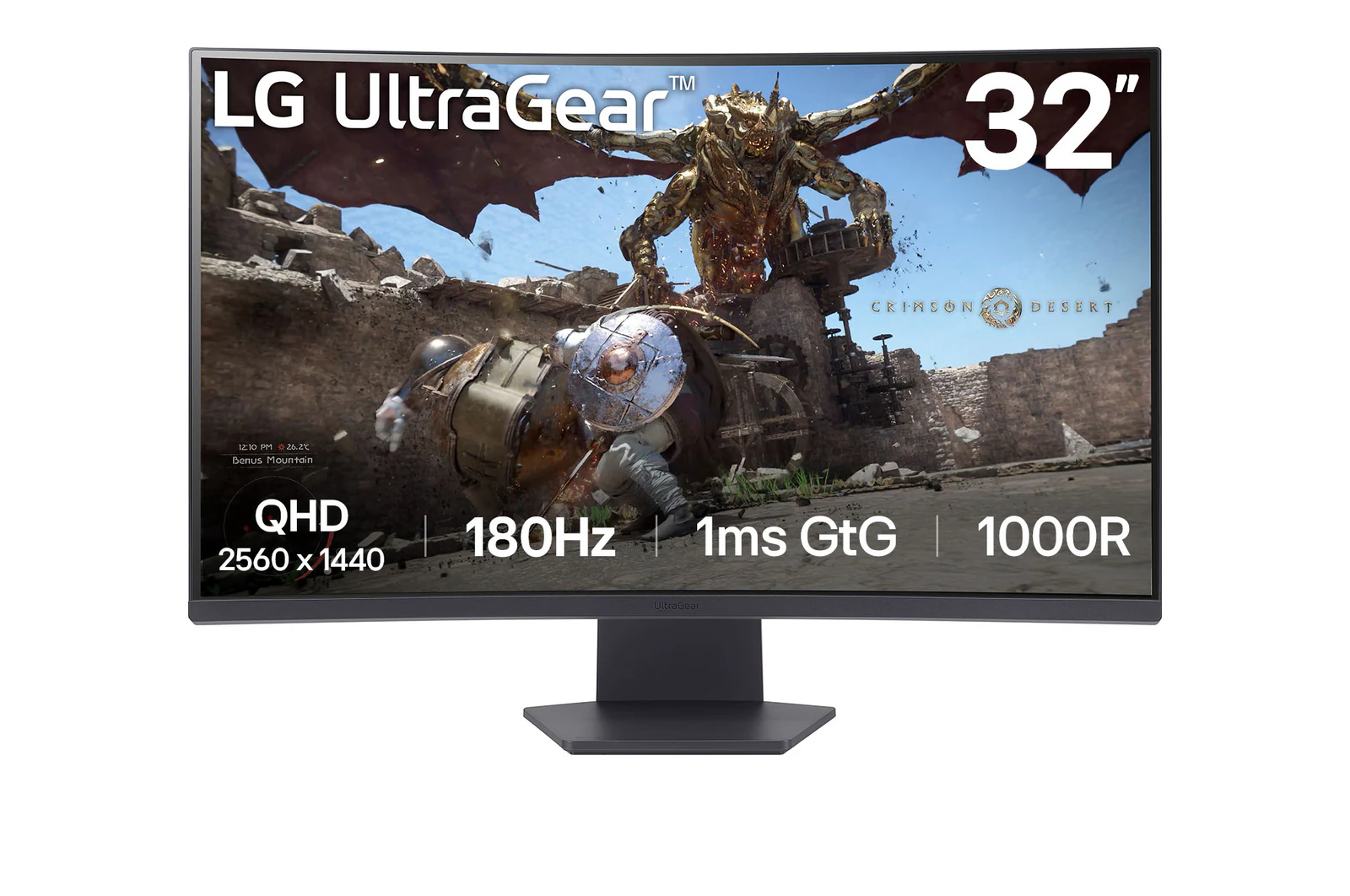 LG UltraGear 32'' QHD VA Curved Gaming 180Hz 1ms; 2560x1440 VAl; AMD F