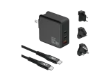 RCT 65W Charging Travel kit - Travel adaptor + (EU+UK+SA) Plug and cab