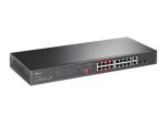 TP-Link TL-SL1218MP 16-Port 10/100Mbps + 2-Port Gigabit Rackmount Swit