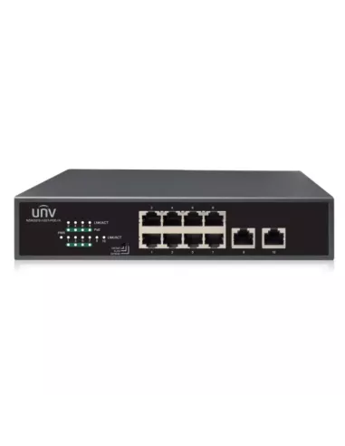 UNV - 8x Gigabit PoE Ethernet Port Switch, 2x Gigabit port