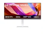 LG UltraWide 34" FHD USB-C White Monitor