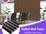 Slatted wall panel 600 x 2400 - Ebony