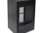RCT 20U AP Pre-coated black wall mount cabinet 2x uprights 2x glands
