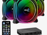 AeroCool Astro 12 Pro - Black - 12CM ARGB FANS x 3 | H66F HUB x 1