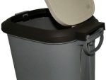 Casey 10 Litre Step On Pedal Waste Bin Grey