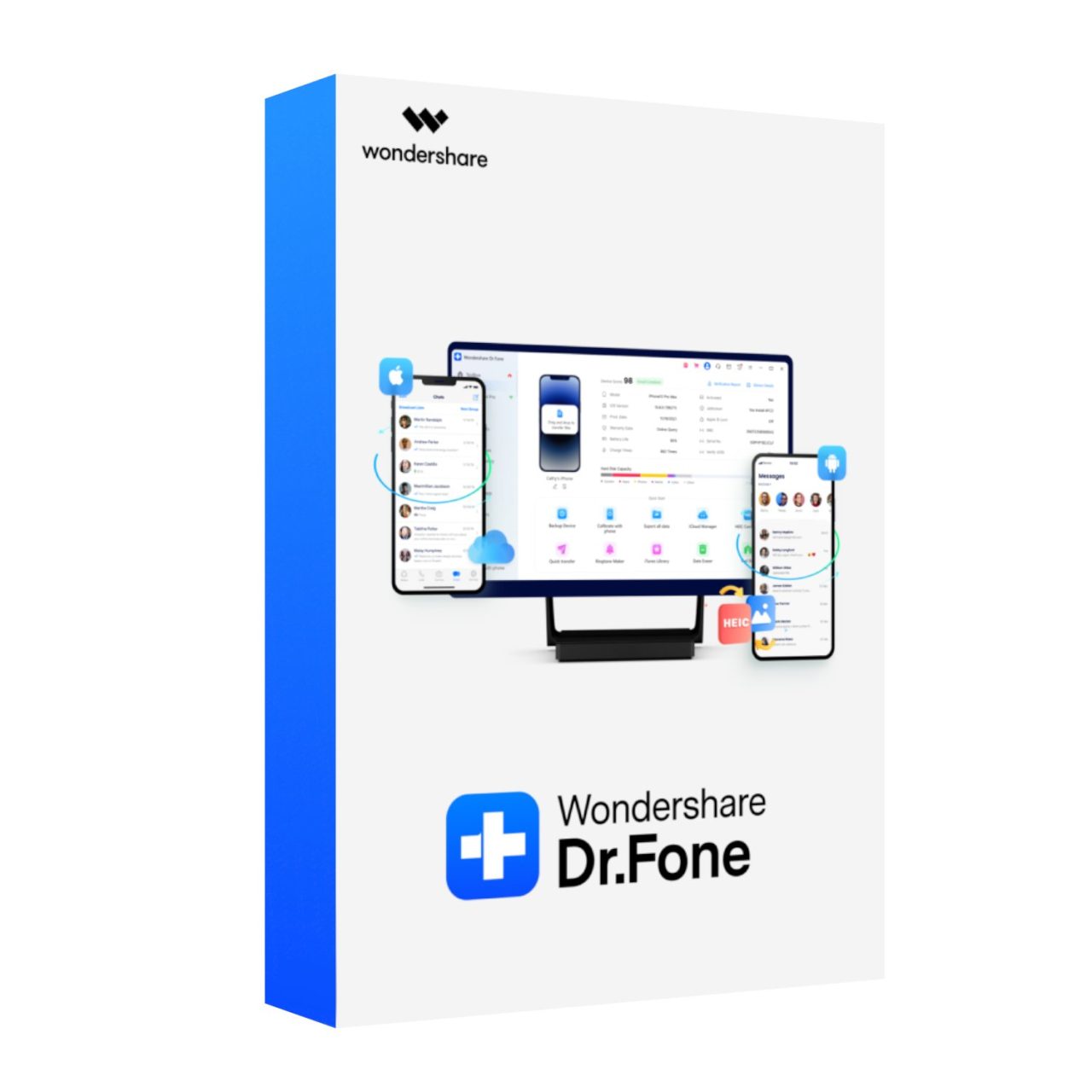 Wondershare Dr.Fone - Full Toolkit for Windows (Digital Perpetual License | 1-5 devices | 1 PC)