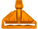 Janitorial Fan Mop Holder Plastic Clip Only  Yellow