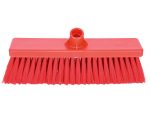 Janitorial Hygiene Broom Head - Hard Red 300mm