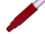 Janitorial Handle - HD Hygiene Plastic Molded - Thread 25mm x 1.3m Red