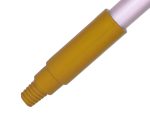 Janitorial Handle - HD Hygiene Plastic Moulded - Thread 25mm x 1.3m Yellow