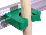 Janitorial Wall Rail Bracket Green