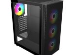 FSP M220 ATX Mid Tower Gaming Chassis - Black