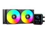 PCBuilder Blizzard Frost 240mm AIO ARGB Liquid CPU Cooler - Black