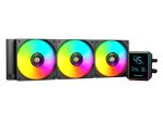 PCBuilder Blizzard Freeze 360mm AIO ARGB Liquid CPU Cooler - Black