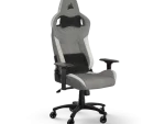 CORSAIR T3 RUSH Gaming Chair - Grey/White Premium Breathable Fabric